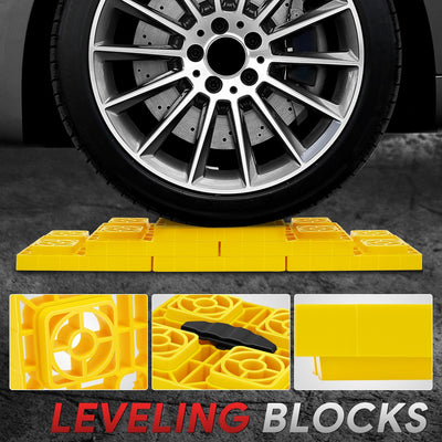 10Pc Wheels RV leveling block <br> 8.54 in. x 8.54 in. x 1 in.