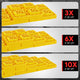10Pc Wheels RV leveling block <br> 8.54 in. x 8.54 in. x 1 in.