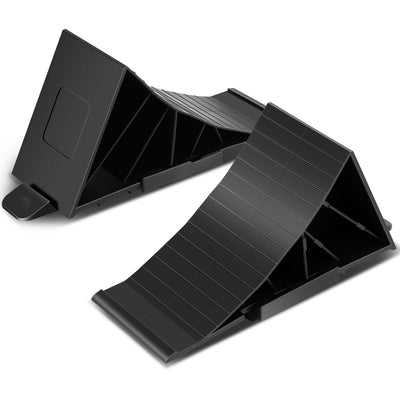 2pcs Plastic Dual Wheel Stopper Chocks <br> 8.2 in L x 3.54 in W x 4.26 in. H