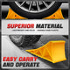 2pcs Plastic Dual Wheel Stopper Chocks <br> 8.66 x 4.84 x 4.17in.