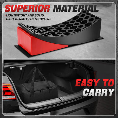 2pcs Non-slip Leveling Ramp <BR> Adjustments 1/2 in.to 4 in.