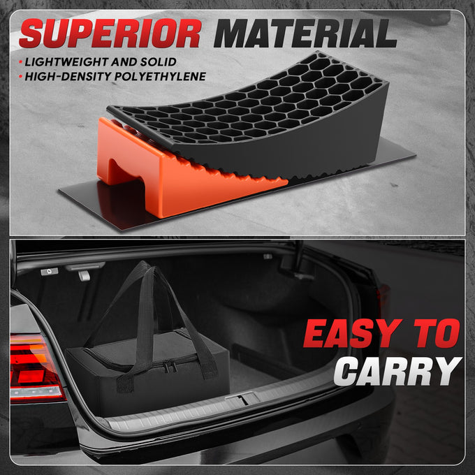 Non-slip Leveling Ramp <BR> Adjustments 1/2 in.to 4 in.