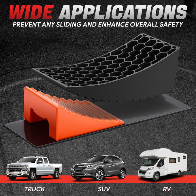 Non-slip Leveling Ramp <BR> Adjustments 1/2 in.to 4 in.