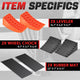2pcs Non-slip Leveling Ramp <BR> Adjustments 1/2 in. to 4 in.