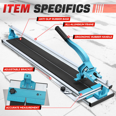 36 in. Adjustment Manual Tile Cutter W/Wheels <br> Cutting Thickness: 6-14 mm