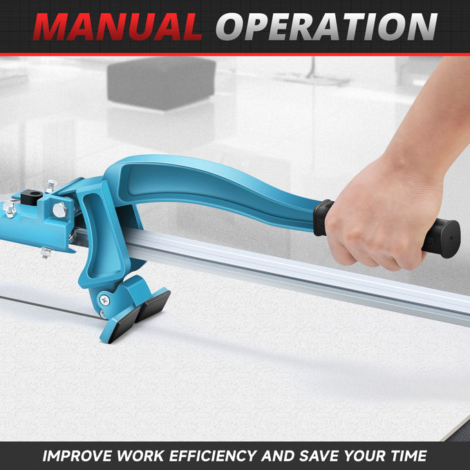40 in. Adjustment Manual Tile Cutter W/Wheels <br> Cutting Thickness: 6-14 mm