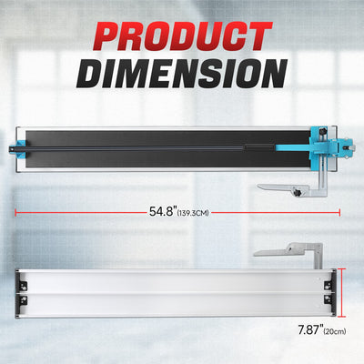 48 in. Adjustment Manual Tile Cutter W/Wheels <br> Cutting Thickness: 6-14 mm