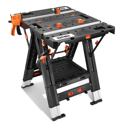 2-in-1 Multifunctional Folding Workbench Table <br> Unfold Size(in.): 25 X 31.1 X 31.8