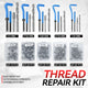 261Pcs Helicoil Type Thread Repair Kit Set <br>Rethread Stripped Metric w/Heavy Duty Plastic Case