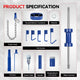 14-piece Slide Hammer Dent Puller Set <br> Perfect for home and business