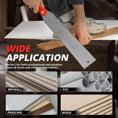 9 in. Double Sides Triple-Beveled Teeth Hand Saw <br> Overall Dimension: 24 in. Length