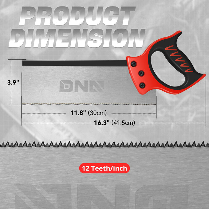 12 Teeth Tenon saw Set W/Mitre Box <br> Dimension: 11.81in. x 3.94in.