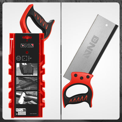 12 Teeth Tenon saw Set W/Mitre Box <br> Dimension: 11.81in. x 3.94in.