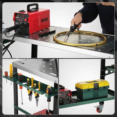 1200 LBS Load Welding Workbench w/Store Tray <br> Work surface 36in. x 18in. X 3mm Thick