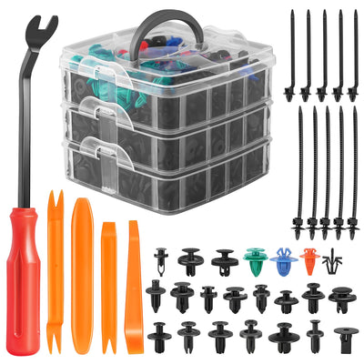 635PCS Nylon Automotive Fasteners kit <br> Universal fit for most vehicles