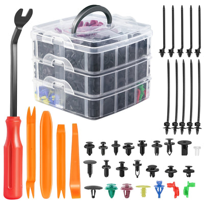 680PCS Nylon Automotive Fasteners kit <br> Universal fit for most vehicles