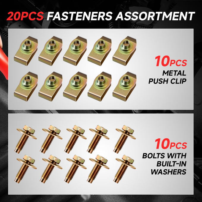 20PCS Alloy Steel Automotive Fasteners kit <br> Universal fit for most vehicles