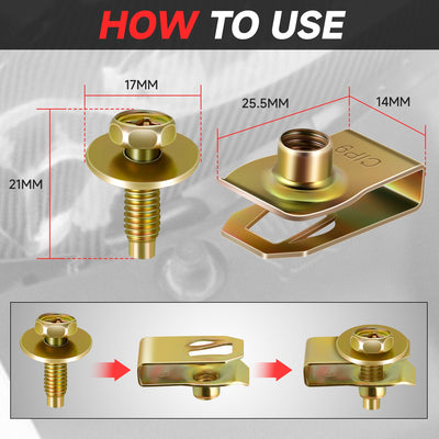 20PCS Alloy Steel Automotive Fasteners kit <br> Universal fit for most vehicles
