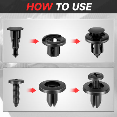 200PCS Nylon Automotive Fasteners kit <br> Universal fit for most vehicles