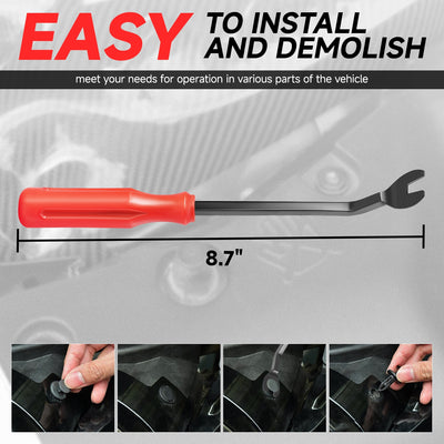 120PCS Durable Nylon Fasteners kit w/Removal Tool <br> Universal fit for most vehicles