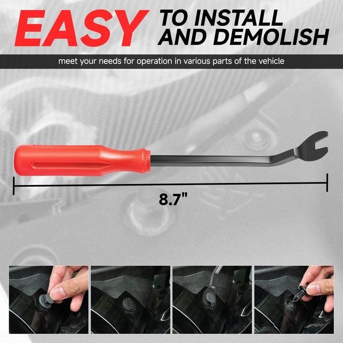 120PCS Durable Nylon Fasteners kit w/Removal Tool <br> Universal fit for most vehicles