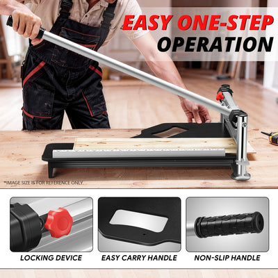 13 in. Laminate Vinyl Plank Floor Cutter w/Safety Lock<br>For LVP/T VCT SPC WPC