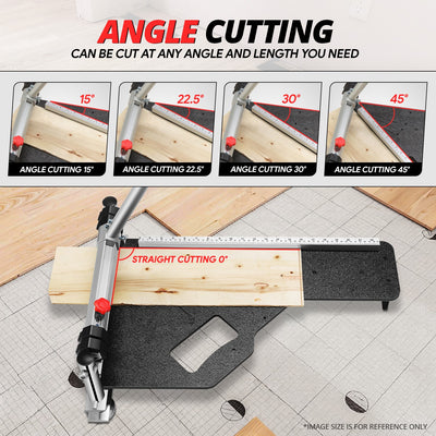 13 in. Laminate Vinyl Plank Floor Cutter w/Safety Lock<br>For LVP/T VCT SPC WPC