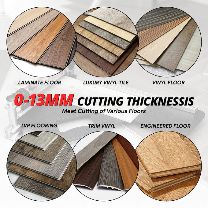 13 in. Laminate Vinyl Plank Floor Cutter w/Safety Lock<br>For LVP/T VCT SPC WPC