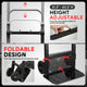 Retractable Handle 200lbs Aluminum Foldable Hand Truck<br>Overall Dimension 16.1 in. x 17.9 in. x 43.3 in,