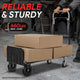 Retractable Handle 660lbs Aluminum Platform Hand Truck<br>Unfolded Dimensions: 43.9 in. X 36 in. X 16 in.