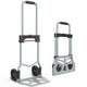 220lbs Load Adjustable Foldable Steel Hand Truck <br> Folding Plate Size: 16.5 in.Lx 11 in.W