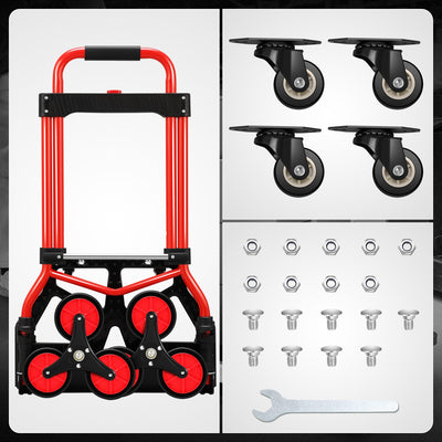 3 Wheel 176lbs Aluminum Stair Climbing Trolley<br>Spacious Dimensions 15 in. X 11 in.