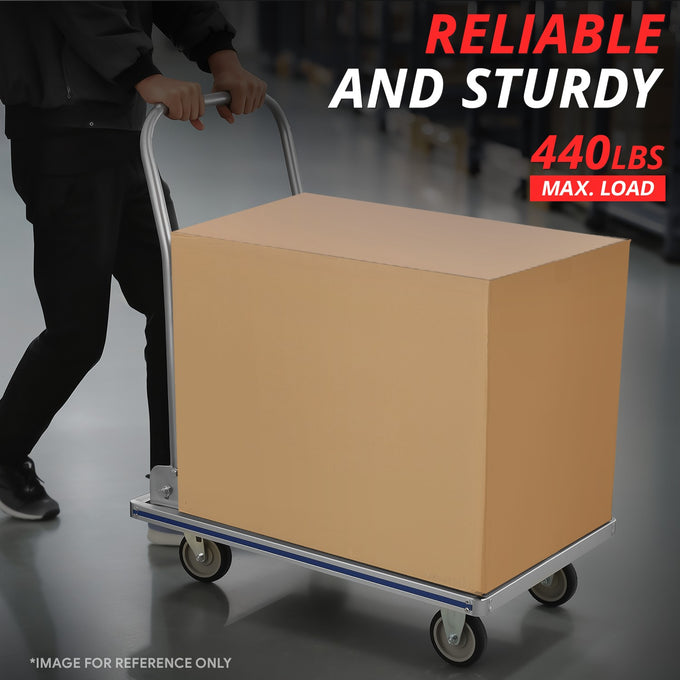 440lbs Heavy Duty Folding Platform Hand Truck<br>Overall Dimensions 29 in. X 18.5 in. X 32 in.