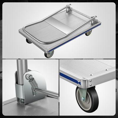 440lbs Heavy Duty Folding Platform Hand Truck<br>Overall Dimensions 29 in. X 18.5 in. X 32 in.
