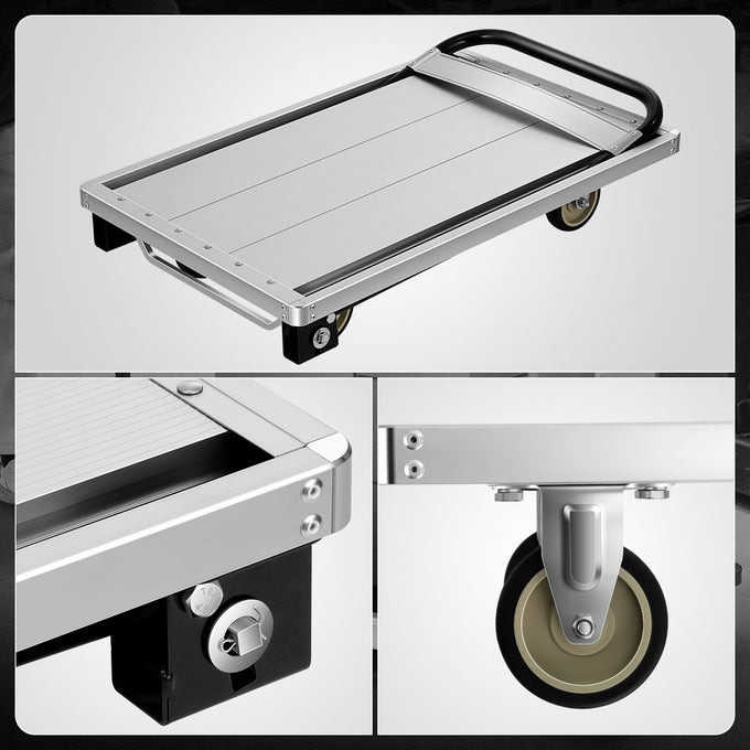 440lbs Capacity Heavy Duty Folding Platform Hand Truck<br>Overall Dimensions 29 in. X 18.5 in. X 32 in.