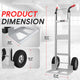 550lbs Load Aluminum Anti-Slip Hand Truck <br> Overall Dimension: 51.1 in. X 17.9 in.
