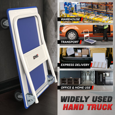 2-IN-1 330 LBS Folding Platform Hand Truck w/Wheel <br> Overall size: 28.7 in. X 18.5 in. X 31.4 in.
