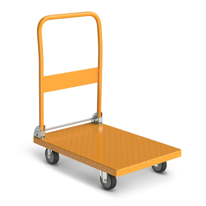 2-IN-1 770 LBS Folding Platform Hand Truck w/Wheel <br> Overall Size: 28.7 in. X 18.5 in. X 32.6 in.
