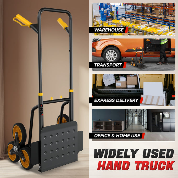 330LBS 2-IN-1 Adjustable Stair Climber Hand Truck <br> Overall Dimension: 42.9 in. x 11.6 in. x11.8 in.