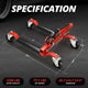 12 in. 1250lbs Hydraulic Car Wheel Dolly Jack<br>Roller Adjustable Range 10.2-23 in.