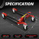 12 in. 1500lbs Hydraulic Car Wheel Dolly Jack<br>Roller Adjustable Range 10.8-23 in.