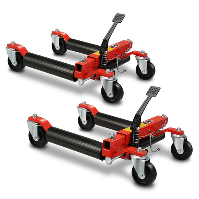 12 in. 1500lbs Hydraulic Car Wheel Dolly Jack<br>Roller Adjustable Range 10.8-23 in.