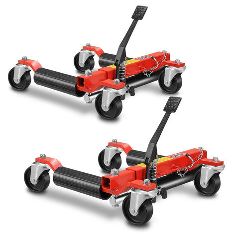 9 in. 1500lbs Hydraulic Car Wheel Dolly Jack<br>Roller Adjustable Range 10.8-23 in.