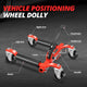 9 in. 1250lbs Hydraulic Car Wheel Dolly Jack<br>Roller Adjustable Range 10.2-22 in.