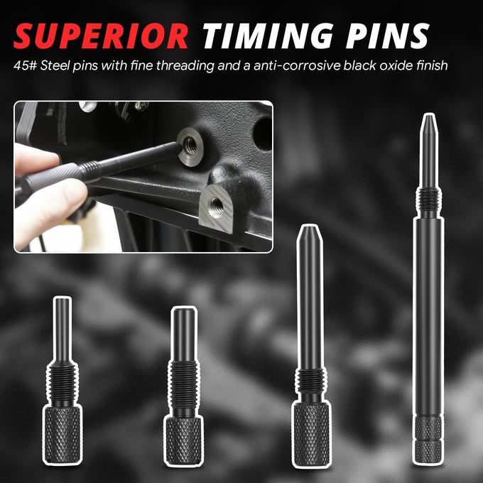 Carbon Steel Engine Timing Tool Kit<br>Fits Wide Range of Recent Ford & Volvos Vehicles