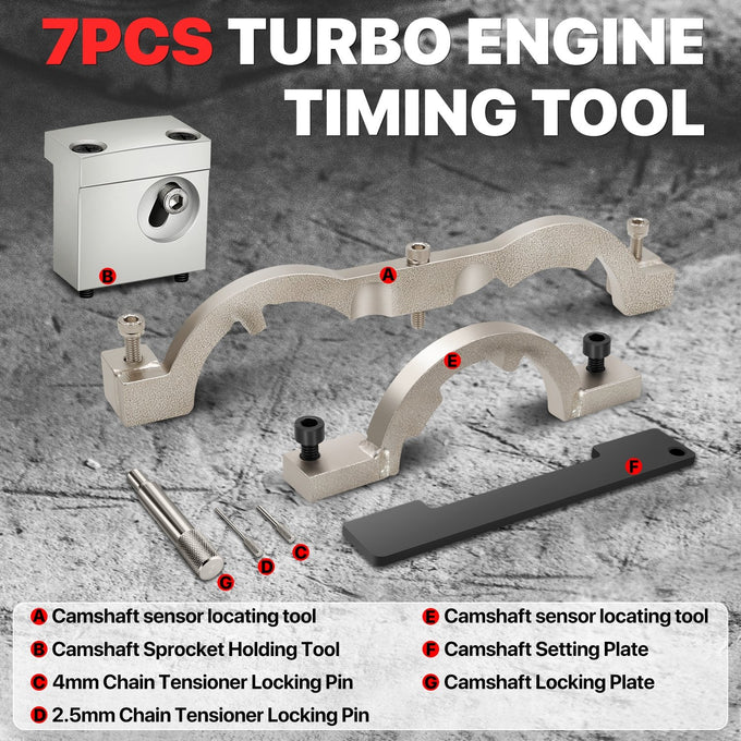 Steel Turbo Engine Timing Tool Kit <br> Comes with a Storage case