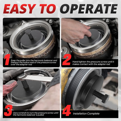 Harmonic Balancer Puller<br>GM engine, Chrysler/Jeep/Dodge engine