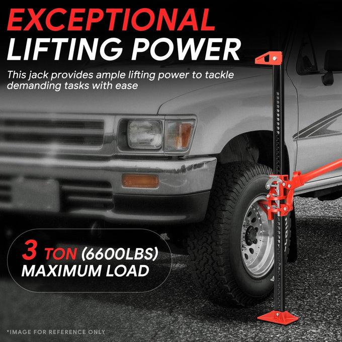 Utiity High Lift Farm Jack Hoist <br>48 in. 6600LBS Adjustable Ratcheting