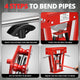 8 Ton Manual Pipe Bender w/ 3 Dies<br>Adjustable Height 8.6-15.6 in.