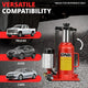 Detachable Heavy Duty 20 TON Air Hydraulic Bottle<br>Lifting Range 10.4 to 19.8 in.